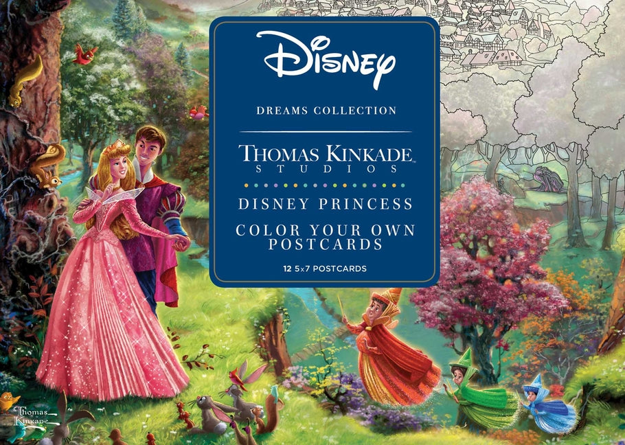 Disney Dreams Collection Thomas Kinkade Studios Disney Princess Color Your Own P - Ingram