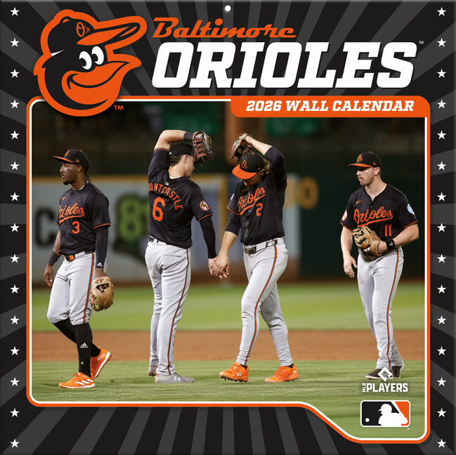 Baltimore Orioles 2026 12x12 Team Wall Calendar - Ingram