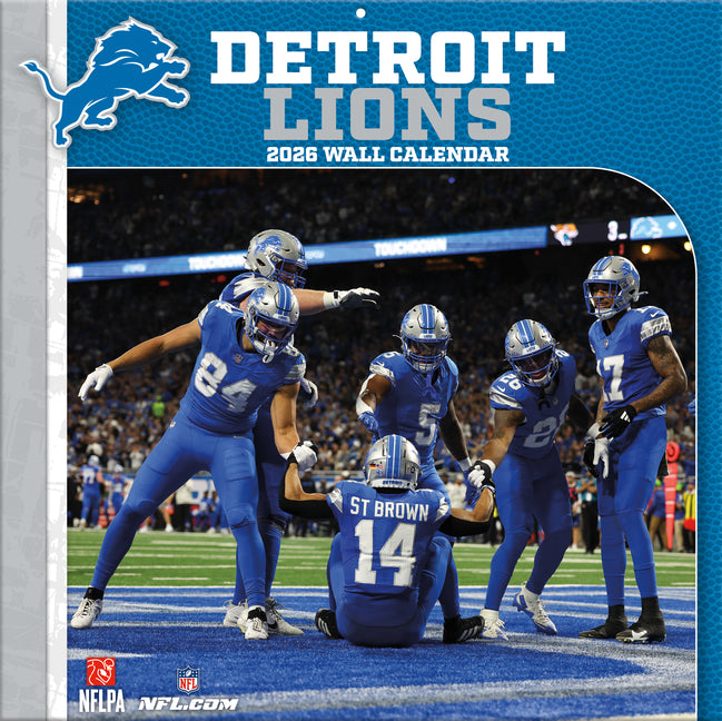 Detroit Lions 2026 12x12 Team Wall Calendar - Ingram