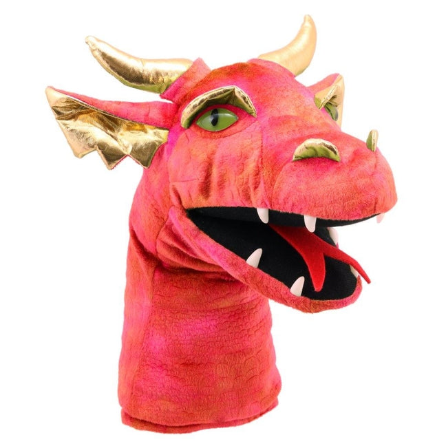Large Head Dragon (Red) Hand Puppet: Dragon (Red) - Ingram