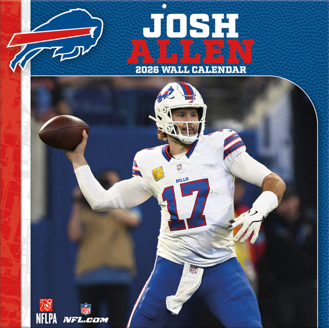 Buffalo Bills Josh Allen 2026 12x12 Player Wall Calendar - Ingram