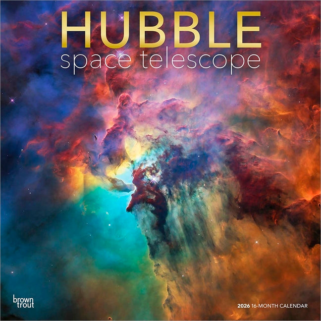 Hubble Space Telescope 2026 12 X 24 Inch (Hanging) Monthly Square Wall Calendar Foil Stamped Cover Plastic-Free - Ingram
