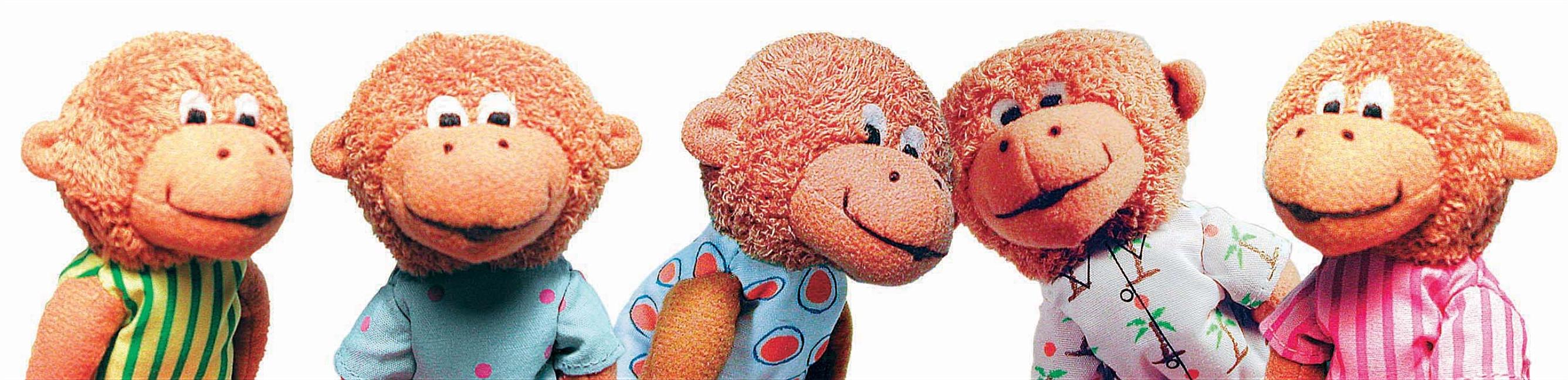 Five Little Monkeys Finger Puppet Playset - Ingram