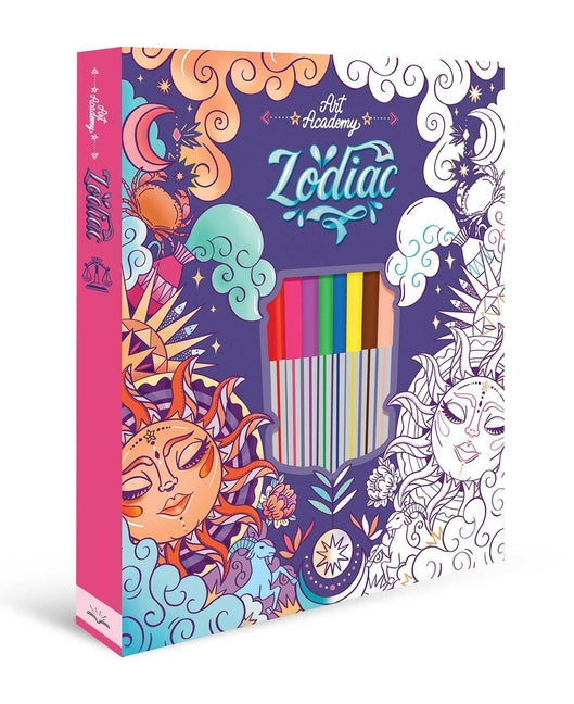 Art Academy Zodiac: Coloring Kit with Dual-Tip Brush Pens and Stencils - Ingram