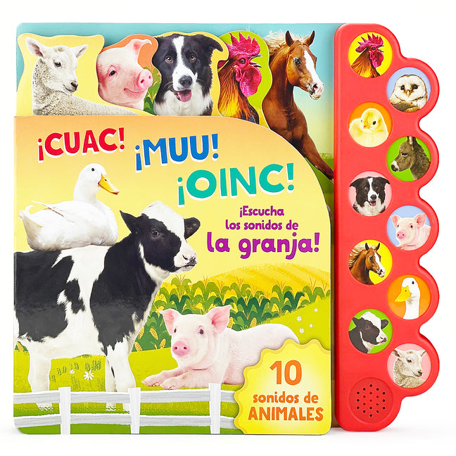 Cuac! Muu! Oinc! (Spanish Edition): ¡Escucha Los Sonidos de la Granja! - Ingram