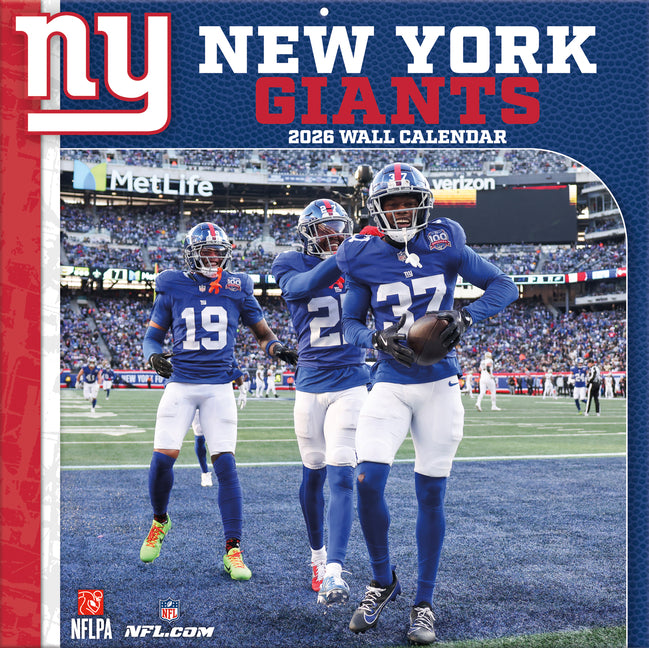 New York Giants 2026 12x12 Team Wall Calendar - Ingram