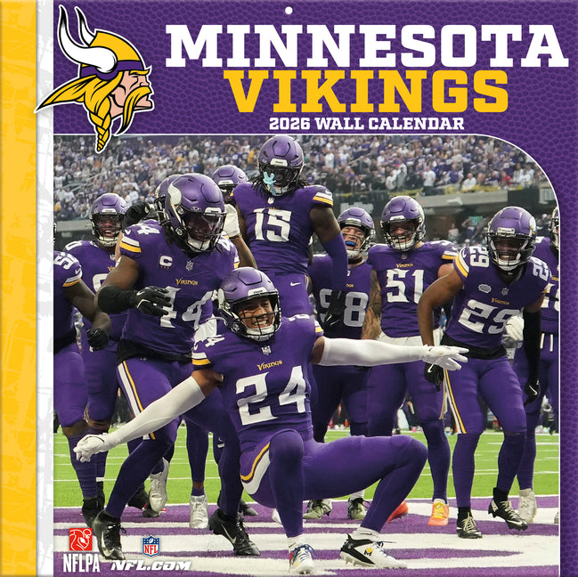 Minnesota Vikings 2026 12x12 Team Wall Calendar - Ingram