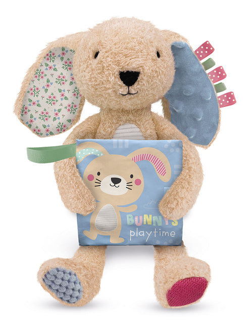 Sensory Snuggables Medium Plush Rabbit with Cloth Book - Ingram