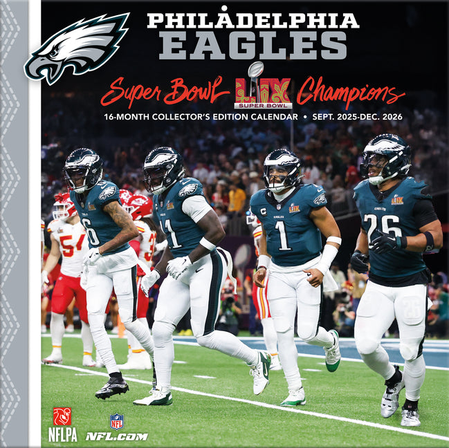 Philadelphia Eagles Super Bowl 2026 12x12 Team Wall Calendar - Ingram