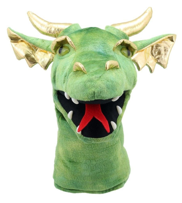 Large Head Dragon (Green) Hand Puppet: Dragon (Green) - Ingram