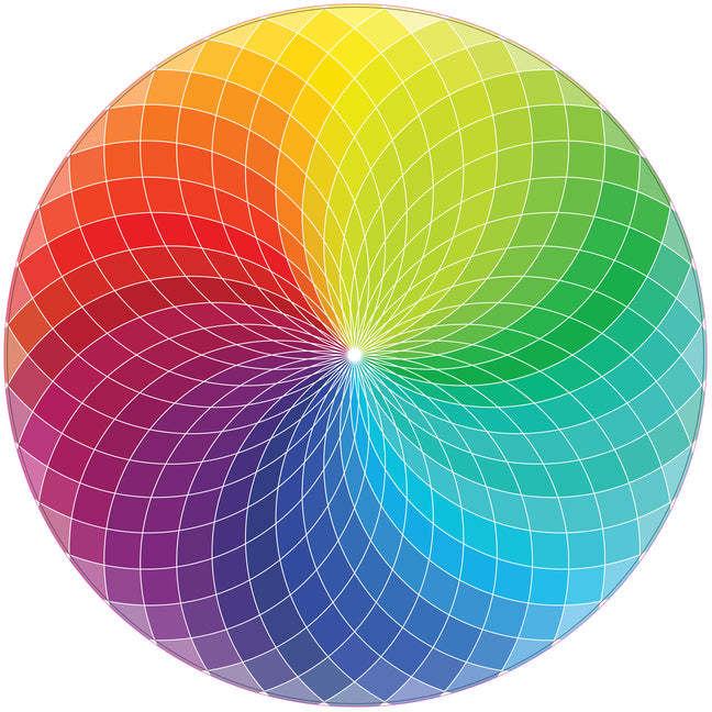 Color Wheel 1000 Piece Round Jigsaw Puzzle - Ingram