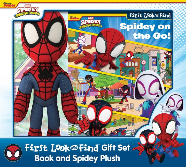 Disney Junior Marvel Spidey and His Amazing Friends: Spidey on the Go! First Look and Find Gift Set Book and Spidey Plush - Ingram